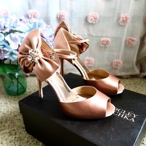 Badgley Mischka Rose Gold Samra Heels